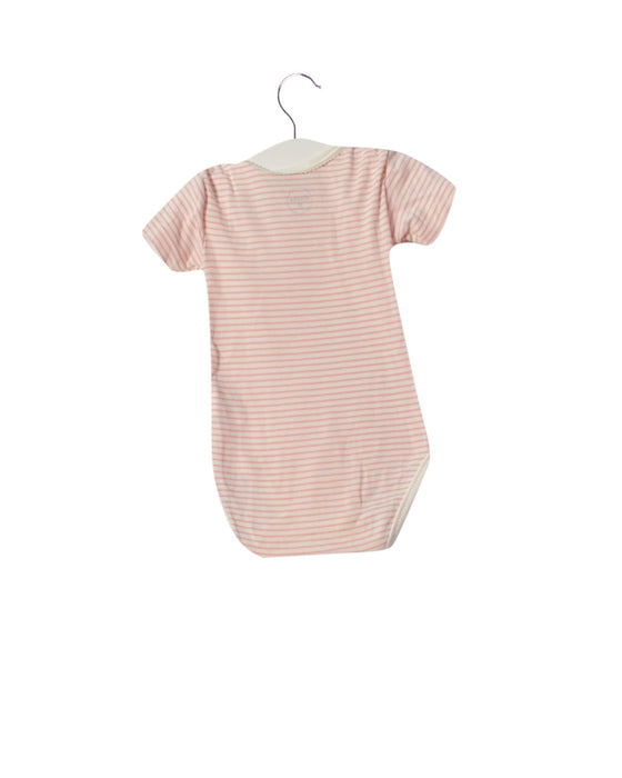 A Red Short Sleeve Bodysuits from Absorba in size 3-6M for girl. (Back View)