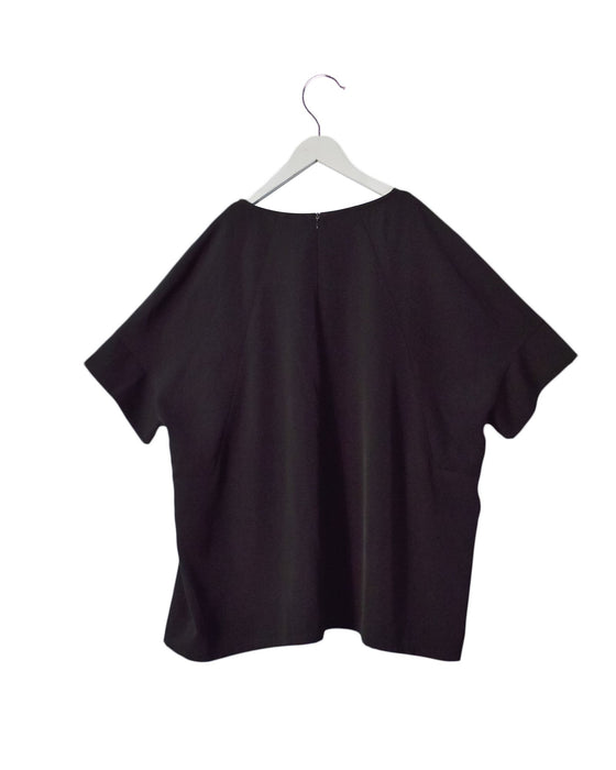 A Black Short Sleeve Tops from Bove in size L for maternity. (Back View)