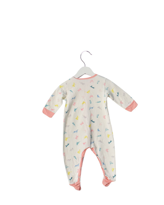 A Pink Long Sleeve Jumpsuits from Petit Bateau in size 6-12M for neutral. (Back View)