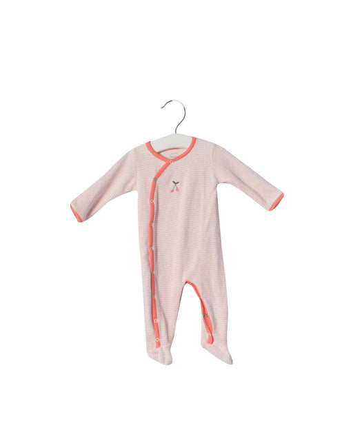 A Pink Long Sleeve Jumpsuits from Absorba in size 3-6M for girl. (Front View)