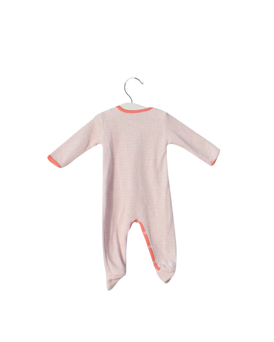 A Pink Long Sleeve Jumpsuits from Absorba in size 3-6M for girl. (Front View)