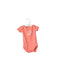 A Pink Short Sleeve Bodysuits from 3Pommes in size 6-12M for girl. (Front View)