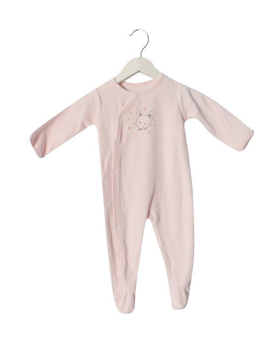 A Pink Long Sleeve Jumpsuits from Absorba in size 6-12M for girl. (Back View)