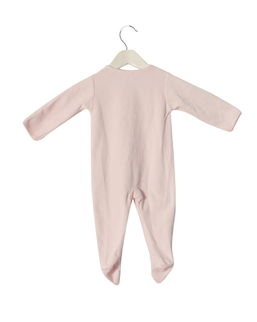 A Pink Long Sleeve Jumpsuits from Absorba in size 6-12M for girl. (Front View)