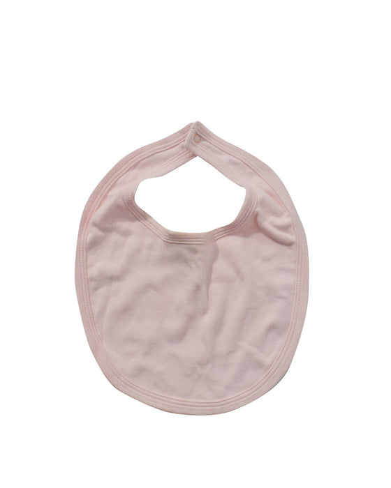 A Pink Bibs from Petit Bateau in size O/S for neutral. (Front View)