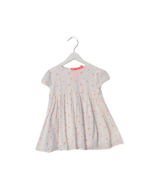 A White Short Sleeve Dresses from Louise Misha in size 4T for girl. (Front View)