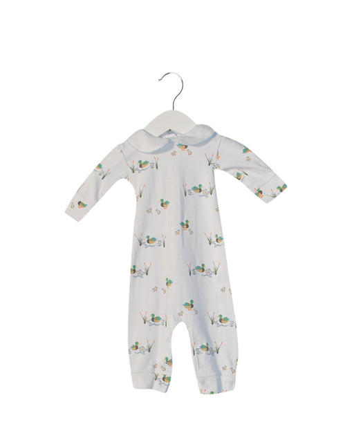 A White Long Sleeve Jumpsuits from Little English in size 3-6M for neutral. (Front View)