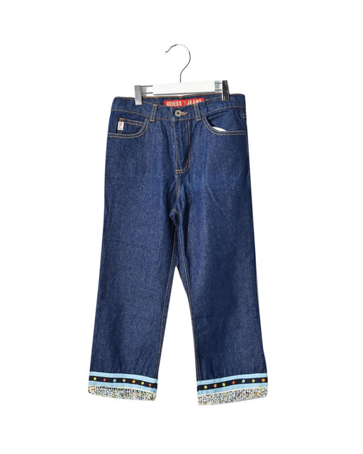A Navy Jeans from Guess Jeans in size 12Y for girl. (Front View)