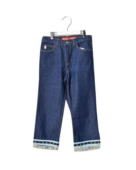 A Navy Jeans from Guess Jeans in size 12Y for girl. (Front View)