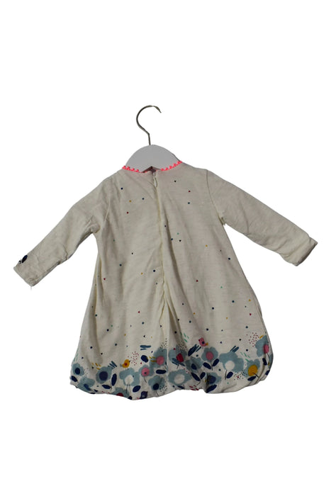 A Beige Long Sleeve Dresses from Catimini in size 6-12M for girl. (Back View)