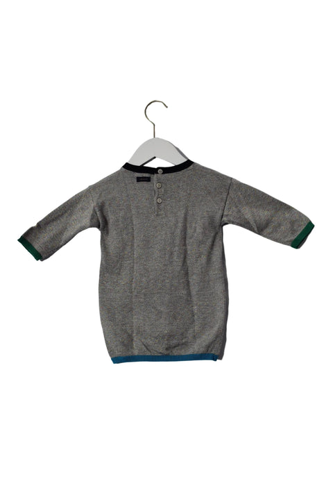 A Blue Long Sleeve Dresses from Catimini in size 6-12M for girl. (Back View)