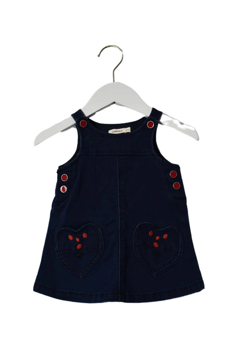 A Navy Sleeveless Dresses from Catimini in size 3-6M for girl. (Back View)