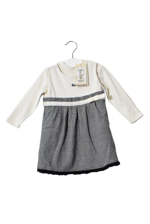 A White Long Sleeve Dresses from Armani in size 6-12M for girl. (Front View)