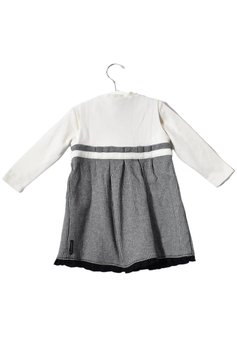 A White Long Sleeve Dresses from Armani in size 6-12M for girl. (Front View)