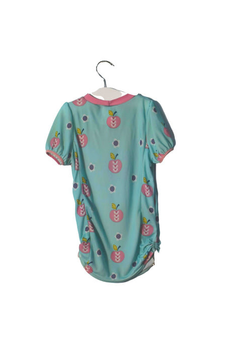 A Blue Rash Guards from Splash About in size 2T for girl. (Back View)