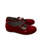 A Red Flats from La Coqueta in size 6T for girl. (Back View)