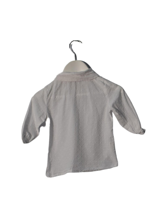 A White Long Sleeve Tops from La Coqueta in size 3T for girl. (Back View)