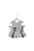 A White Sleeveless Dresses from bloomB in size 6-12M for girl. (Back View)