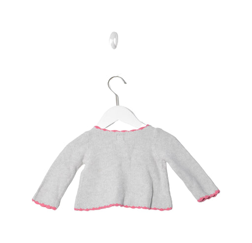 A Grey Cardigans from Tea in size 6-12M for girl. (Front View)