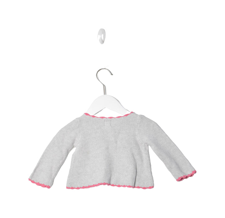 A Grey Cardigans from Tea in size 6-12M for girl. (Back View)