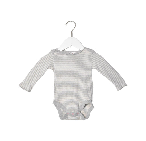 A Grey Long Sleeve Bodysuits from Boden in size 3-6M for neutral. (Front View)