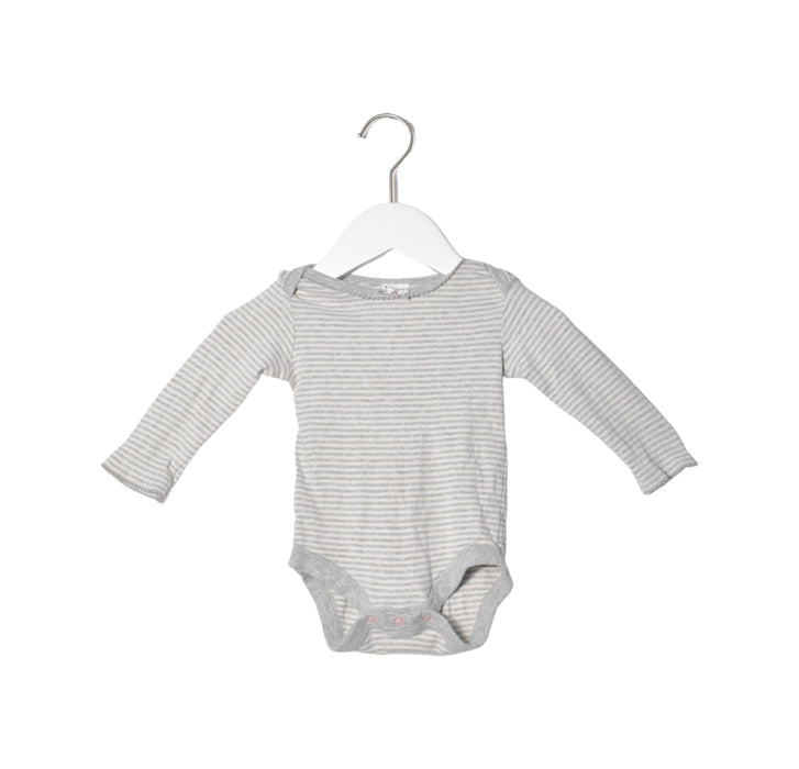 A Grey Long Sleeve Bodysuits from Boden in size 3-6M for neutral. (Front View)