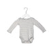 A Grey Long Sleeve Bodysuits from Boden in size 3-6M for neutral. (Front View)