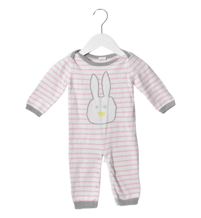 A Grey Long Sleeve Jumpsuits from Egg by Susan Lazar in size 3-6M for girl. (Front View)