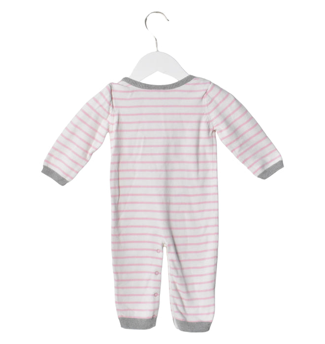 A Grey Long Sleeve Jumpsuits from Egg by Susan Lazar in size 3-6M for girl. (Front View)