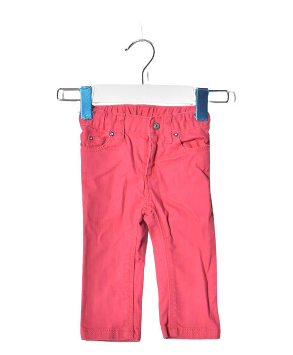 A Pink Casual Pants from Petit Bateau in size 3-6M for girl. (Front View)