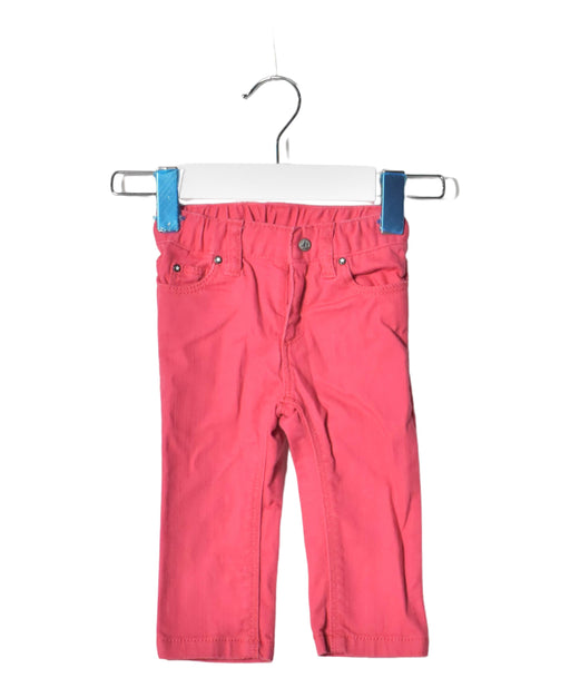 A Pink Casual Pants from Petit Bateau in size 3-6M for girl. (Front View)