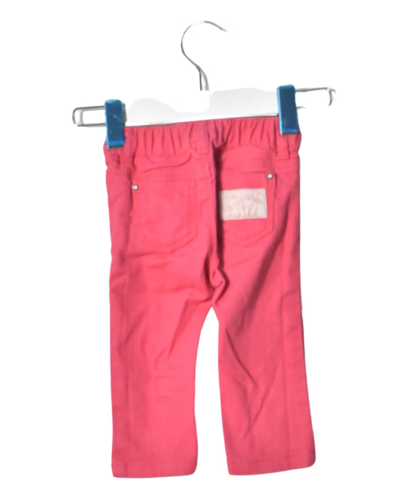 A Pink Casual Pants from Petit Bateau in size 3-6M for girl. (Back View)