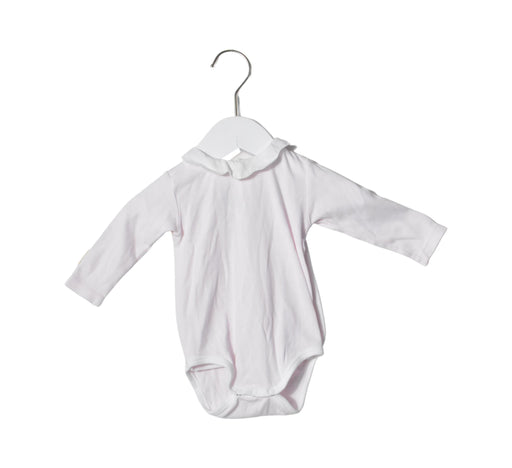 A Pink Long Sleeve Bodysuits from Jacadi in size 3-6M for girl. (Front View)