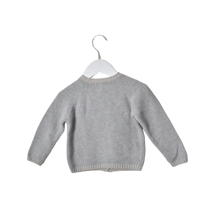 A Grey Cardigans from Arsène et les pipelettes in size 2T for neutral. (Back View)