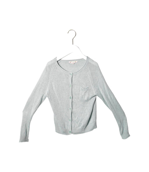 A Green Cardigans from Bonpoint in size 10Y for girl. (Front View)