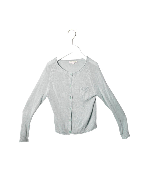 A Green Cardigans from Bonpoint in size 10Y for girl. (Front View)