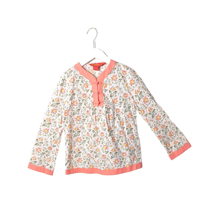 A White Long Sleeve Tops from Shanghai Tang in size 8Y for girl. (Front View)