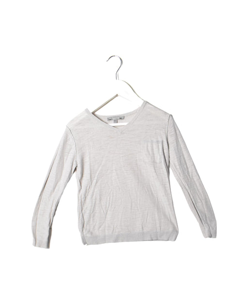 A Grey Long Sleeve Tops from Bonpoint in size 6T for boy. (Front View)