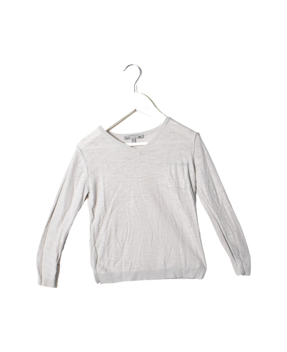 A Grey Long Sleeve Tops from Bonpoint in size 6T for boy. (Front View)