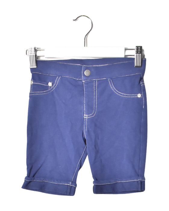 A Blue Shorts from Hartstrings in size 5T for girl. (Front View)