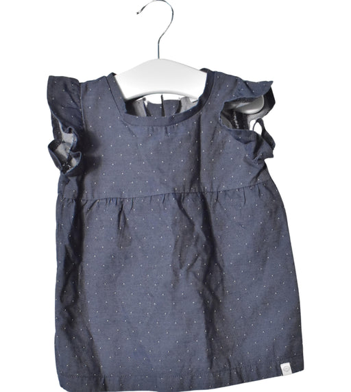 A White Short Sleeve Dresses from Mori in size 6-12M for girl. (Front View)