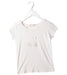 A White Short Sleeve T Shirts from Bonpoint in size 6T for girl. (Front View)
