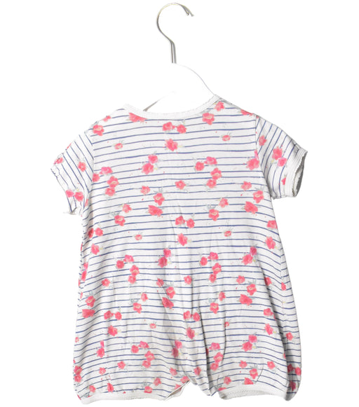 A Blue Short Sleeve Rompers from Petit Bateau in size 18-24M for girl. (Front View)