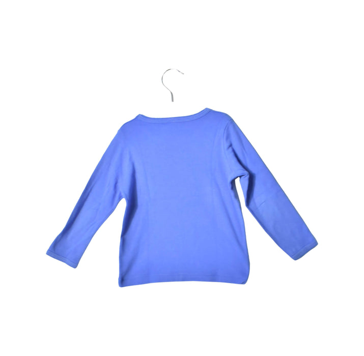 A Blue Long Sleeve Tops from Petit Bateau in size 3T for girl. (Back View)