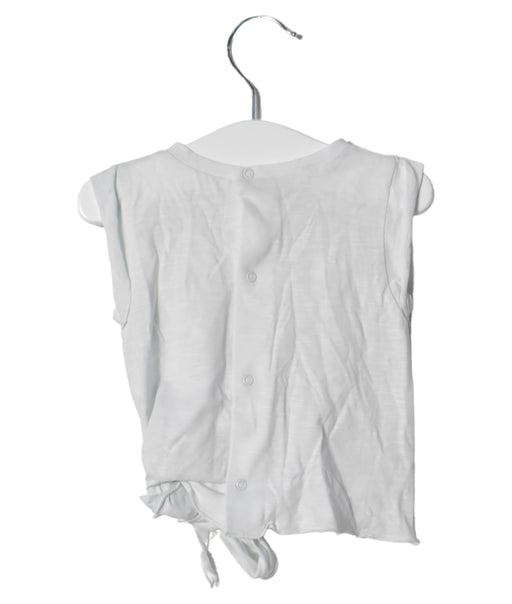 A Green Sleeveless Tops from Chloe in size 3-6M for girl. (Front View)