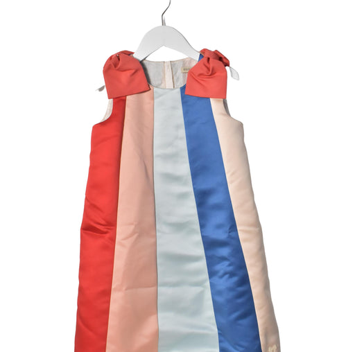 A Blue Sleeveless Dresses from Hucklebones in size 10Y for girl. (Front View)