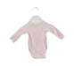 A Pink Long Sleeve Bodysuits from Petit Bateau in size 3-6M for girl. (Back View)
