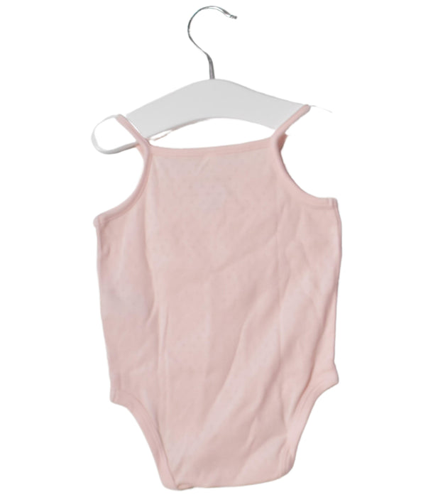 A Pink Long Sleeve Bodysuits from Mori in size 6-12M for girl. (Back View)