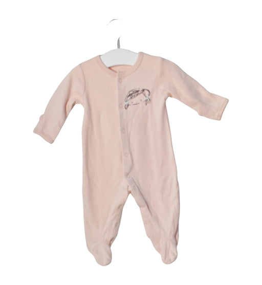 A Pink Long Sleeve Jumpsuits from Mamas & Papas in size 0-3M for girl. (Front View)