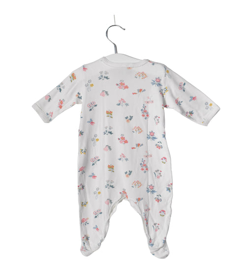 A White Long Sleeve Jumpsuits from Petit Bateau in size 0-3M for girl. (Front View)